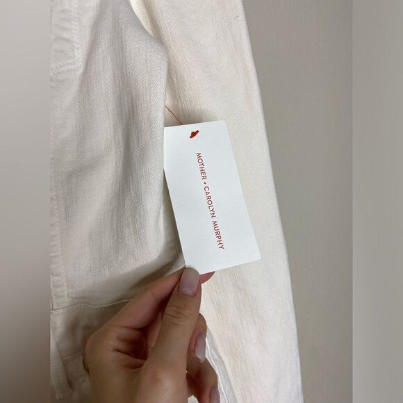 NWT Mother X Carolyn Murphy Mini White Dress Limited Edition Fray Size S - Picture 7 of 10